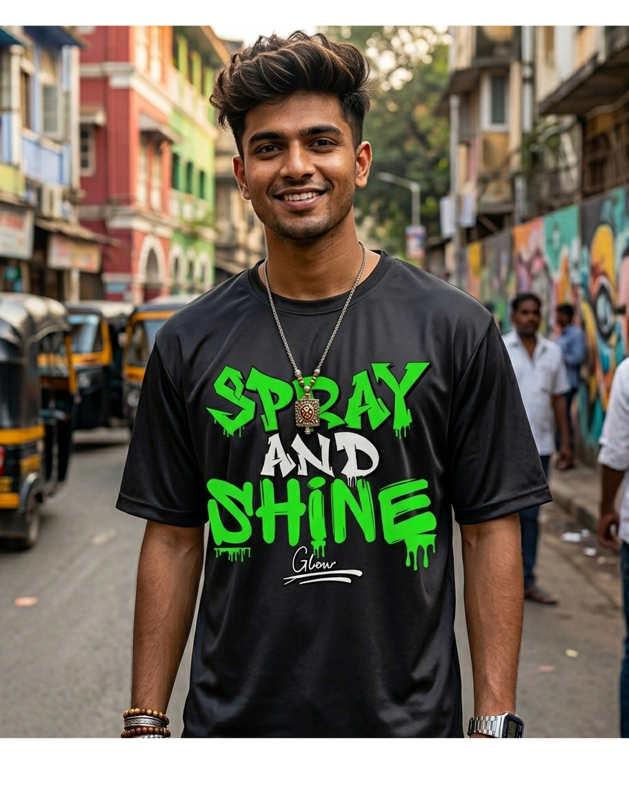 "Neon Volt" Street-Tech T-shirts