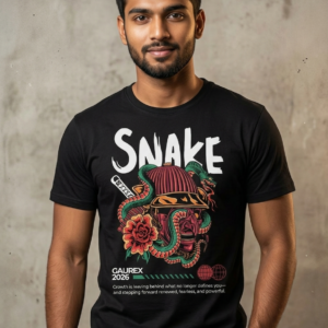 Neon Bushido" Samurai & Serpent Performance Tshirt