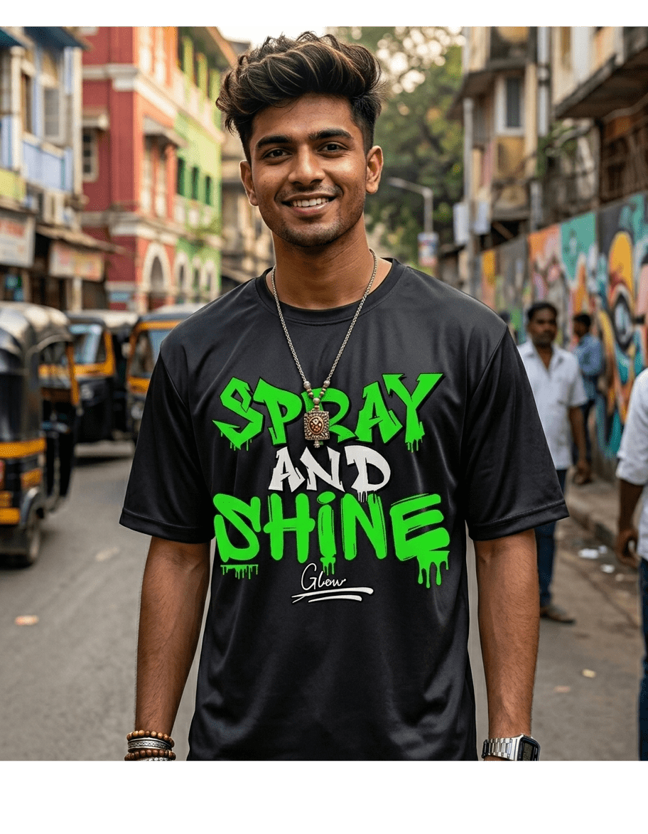 "Neon Volt" Street-Tech T-shirts